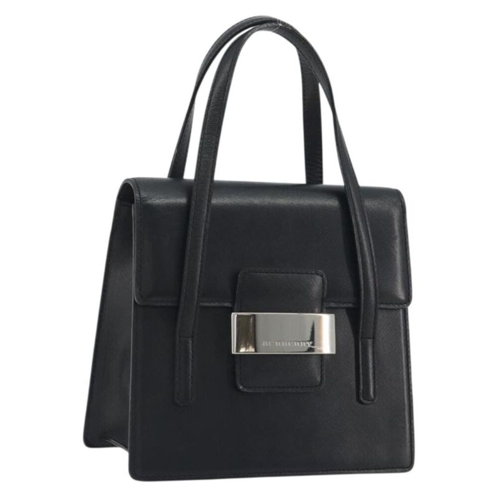 Burberry Vintage Leather Black Leather Handbag